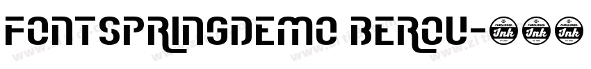 FONTSPRINGDEMO Berou字体转换